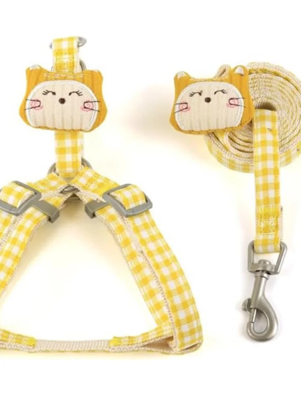 Plaid Dog Harness and Leash Set NEW!!!!